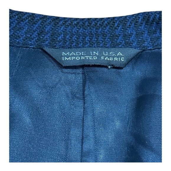 Vintage Perry Ellis Portfolio Blazer Mens 44 Wool Plaid Sport Coat Made In USA - Picture 7 of 11